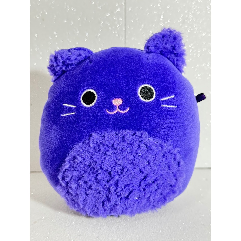 Squishmallows Purple Cat Plush Fuzzy Belly 7.5 inch Stuffed Animal Jazwares